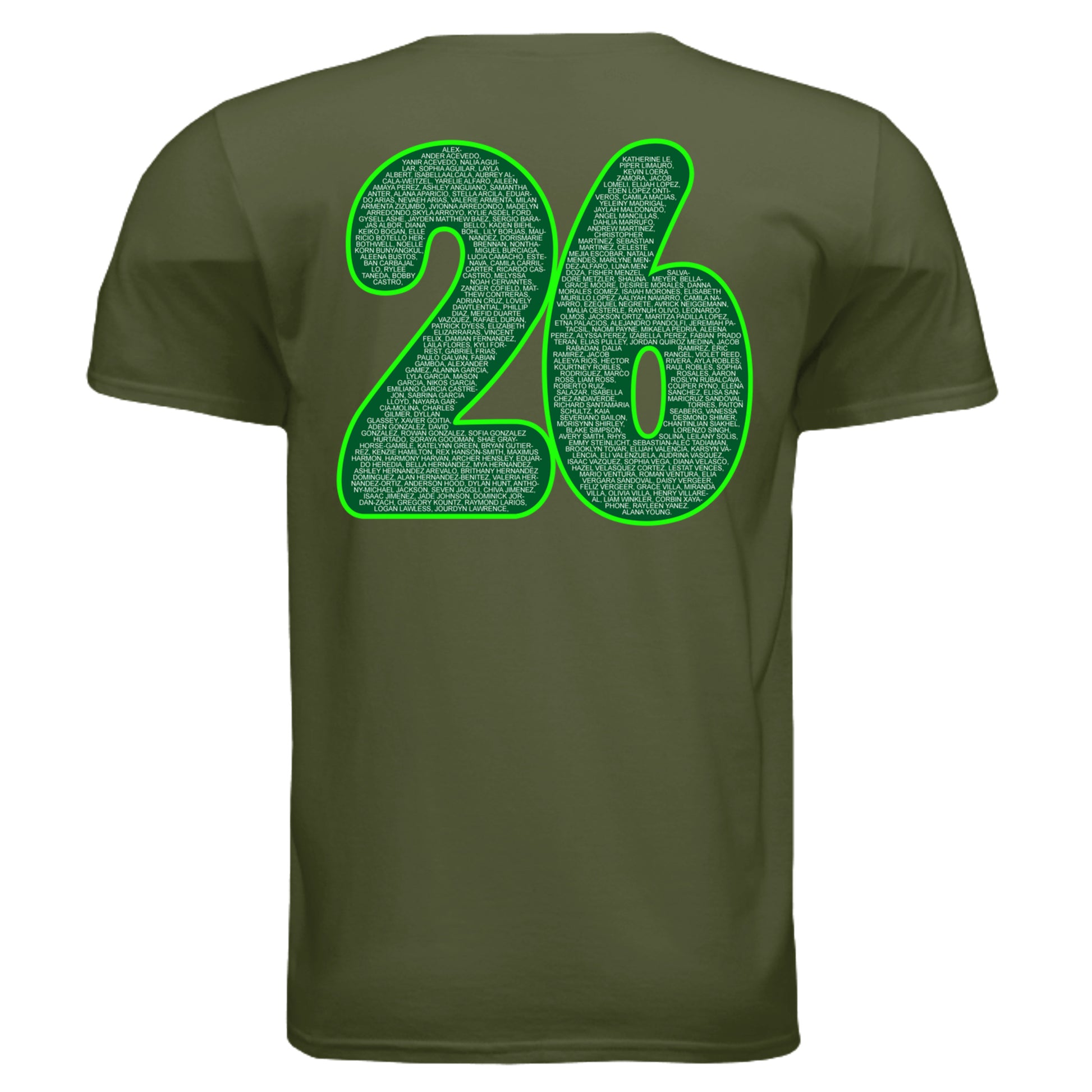 MILITARY GREEN - G640 - BACK