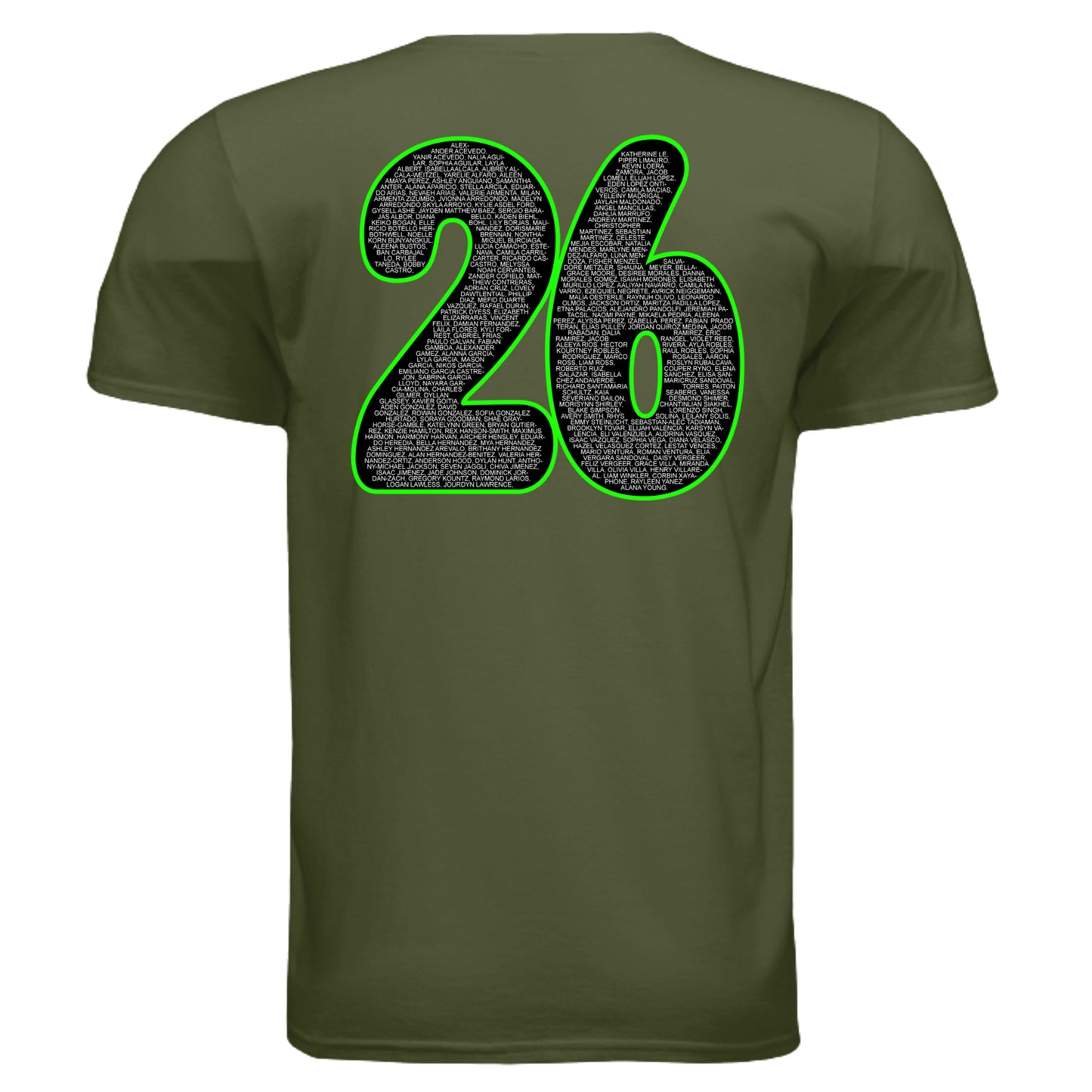 MILITARY GREEN - G640 - BACK