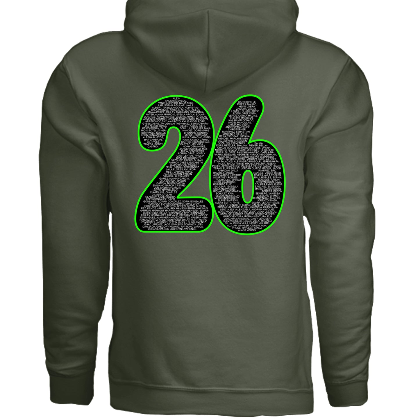 MILITARY GREEN - SF500 - BACK