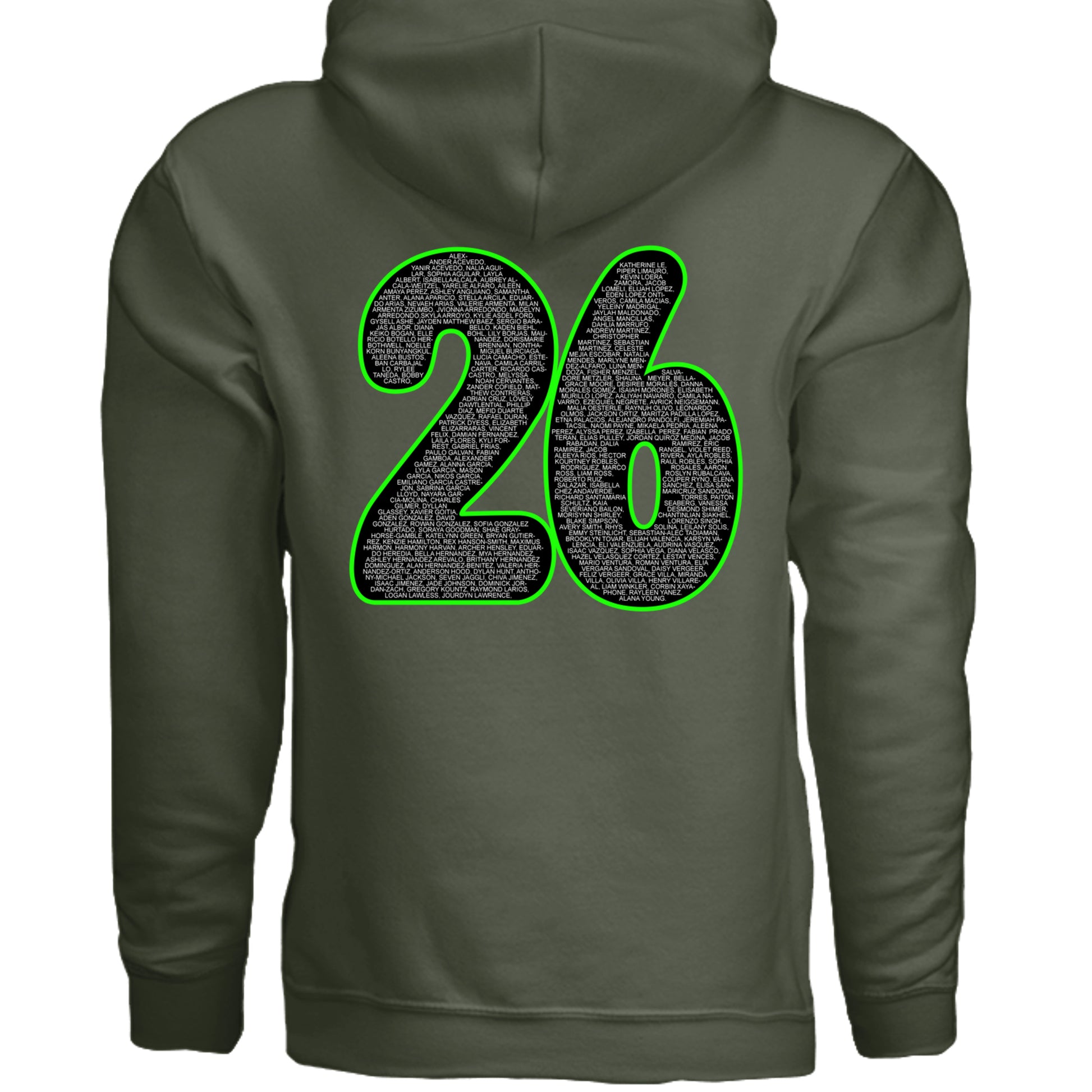 MILITARY GREEN - SF500 - BACK