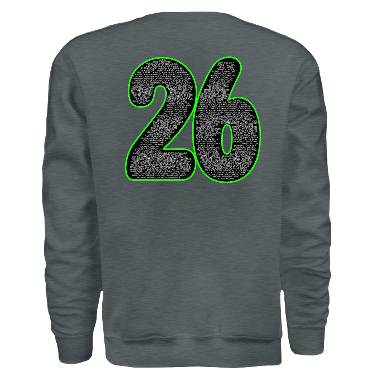 DARK HEATHER - SF000 - BACK