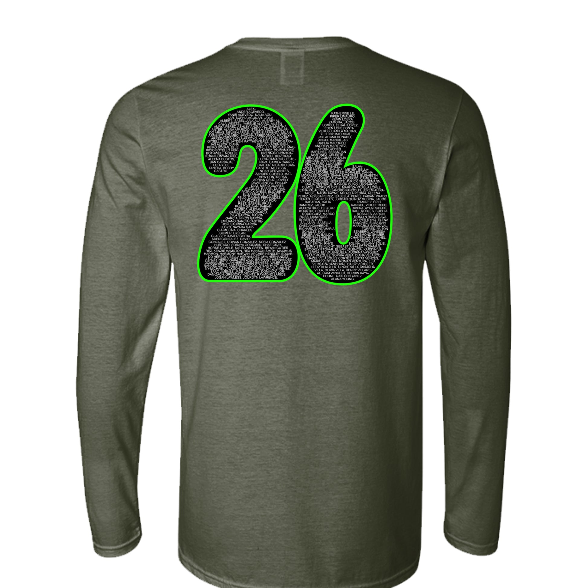 MILITARY GREEN - G644 - BACK